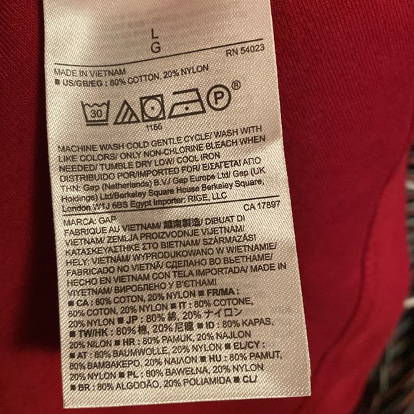 EUC Gap sleeveless red dress, L - Picture 6 of 8